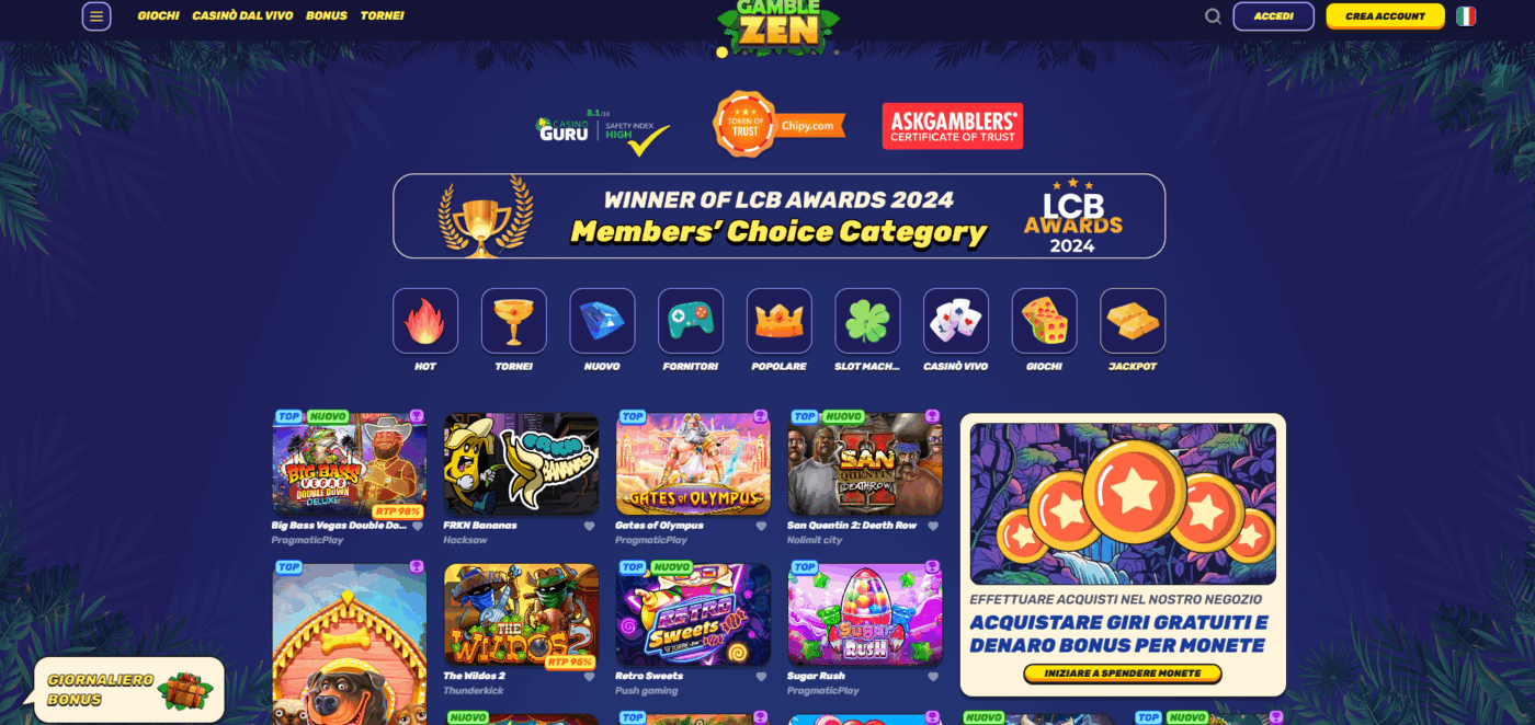 Gamblezen Slot e promozioni